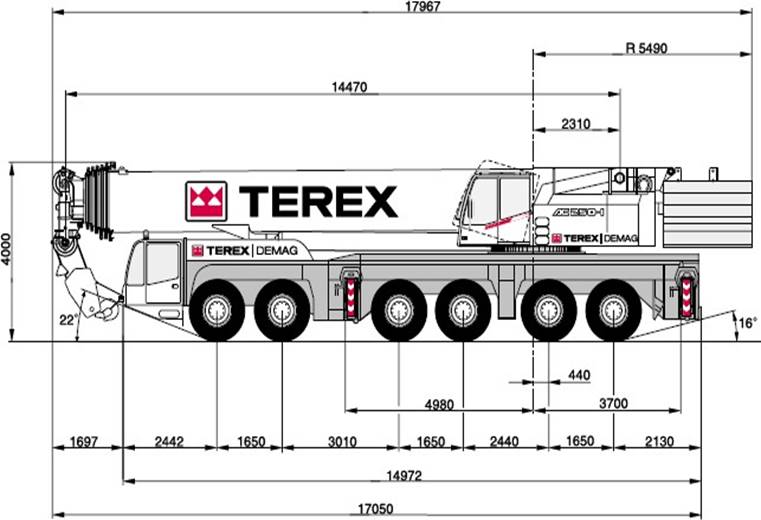 Terex AC 250-1  250 t